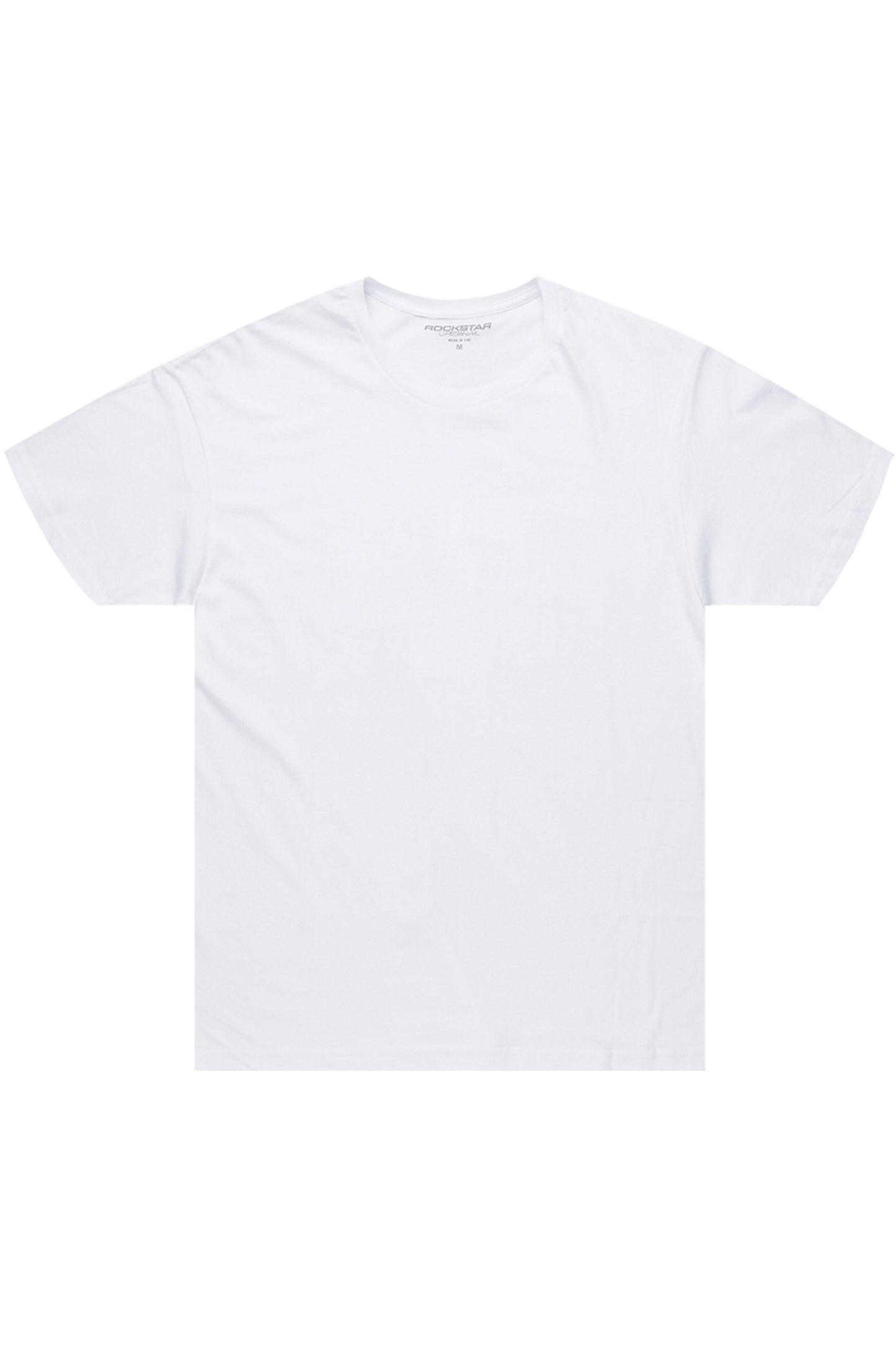 Basic Rockstar White 3 Pack Plain T-Shirts
