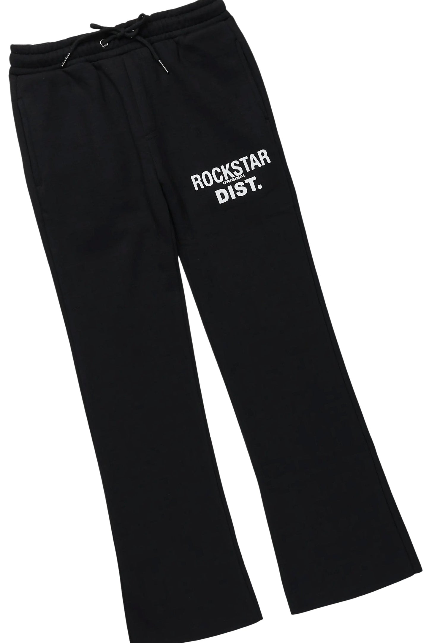 Boys Albeno Black T-Shirt Pant Set