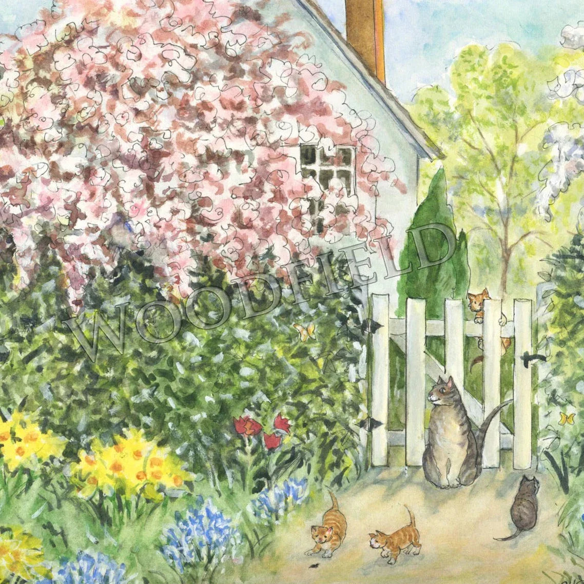 Cottage Garden Notecard - Woodfield Press