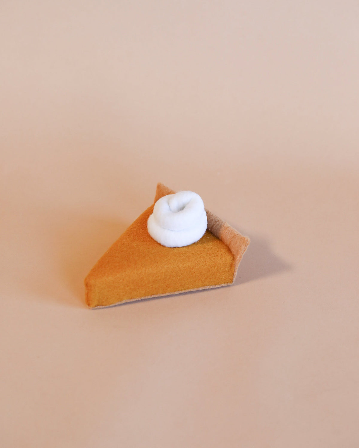 Handmade Felt Pumpkin Pie