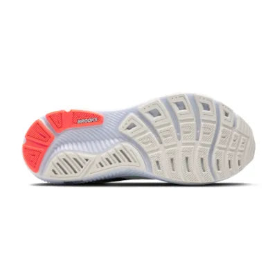 Brooks Mens Ghost 17 Wide - White/Pink Clay/Gecko (1104422E112)