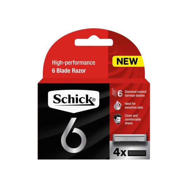 6 Mens Razor Blade Refills
