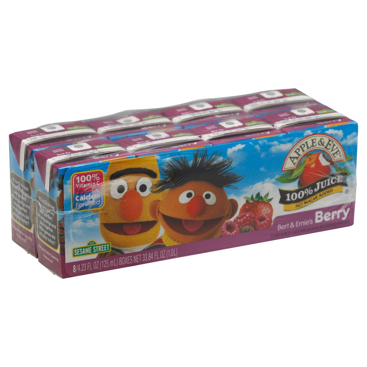Apple & Eve Juice Sesame Street Bert & Ernie's Berry - 33.84 FZ 5 Pack