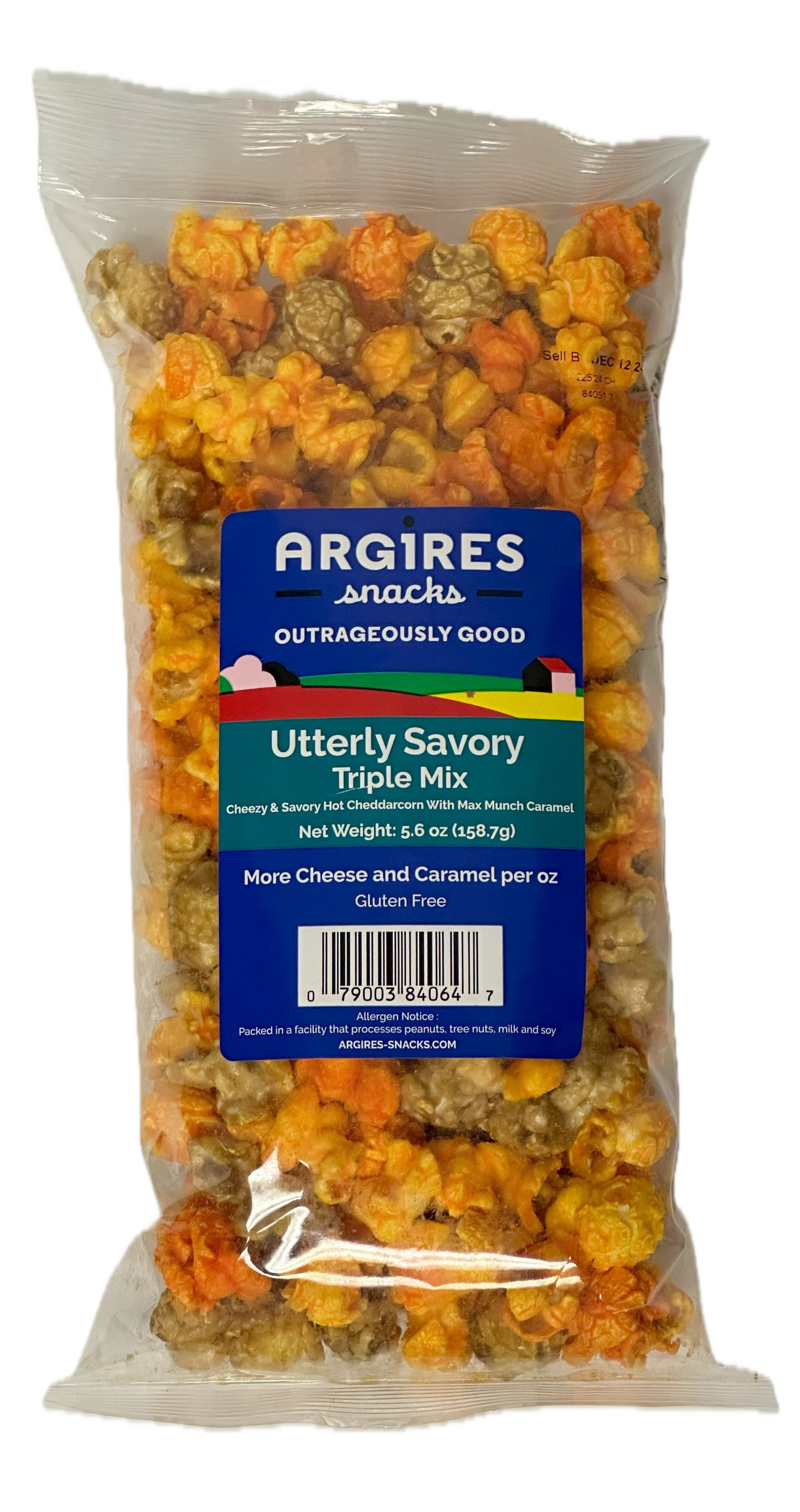 Argires Snacks Utterly Savory Triple Mix - 5.6 OZ 12 Pack