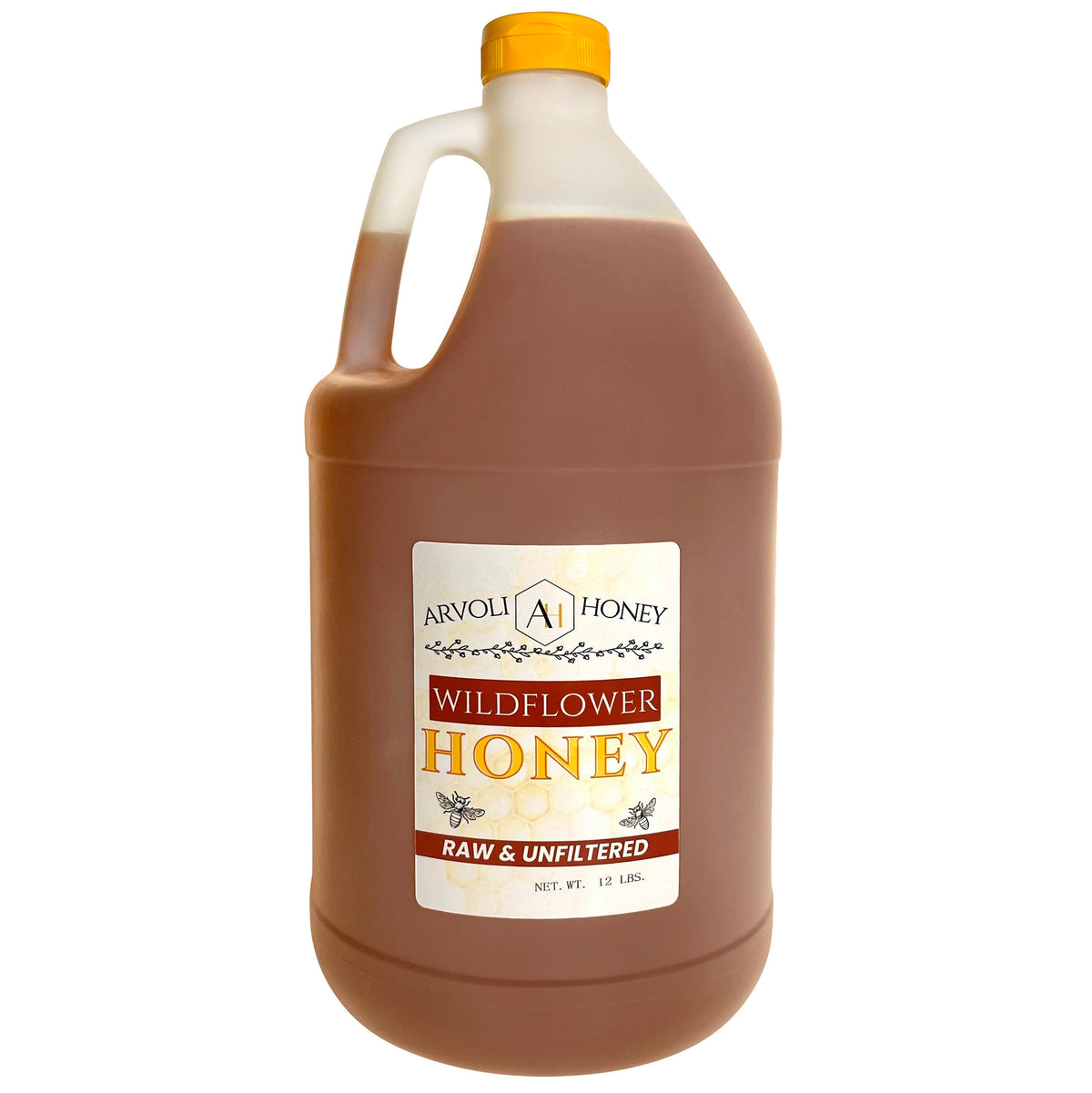 Arvoli Honey Raw Honey 1 Gallon ( 12 LBS ) - 12 LB 2 Pack