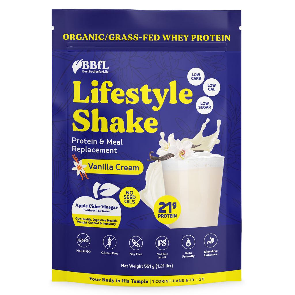 BBfL BBfL Meal Replacement Protein Shakes, (15 Servings, Vanilla Cream) - 1.22 LB 6 Pack