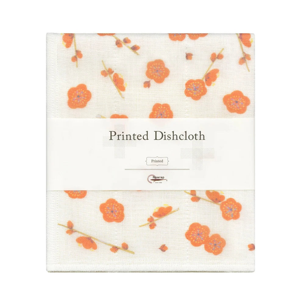 Nawrap Printed Dishcloth - Japanese Apricot Flower