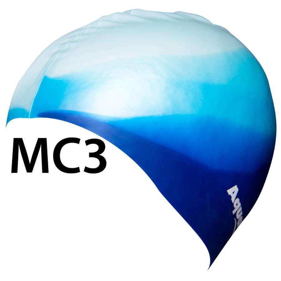 Aqualine Silicon Swim Cap Multicolour
