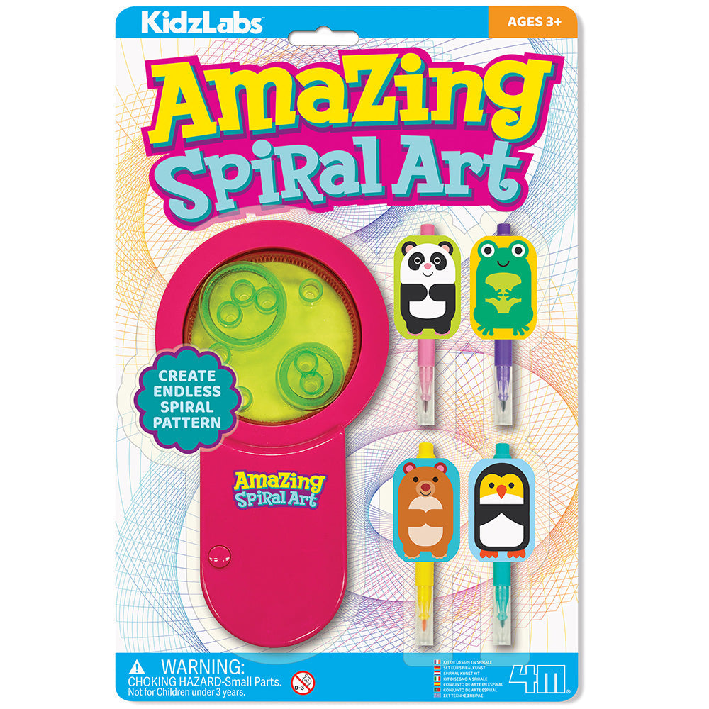 4M Amazing Spiral Art KidzLabs Kids Craft Kit Educational STEAM Toy