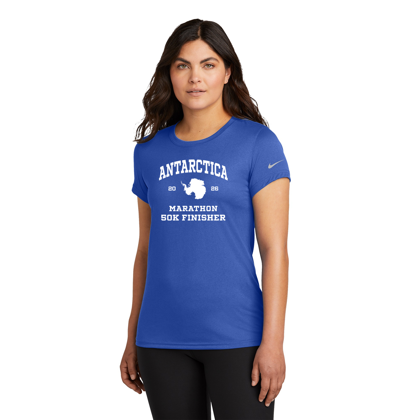 Antartica Marathon Finisher 2026 - Nike Women's Team rLegend Tee Royal Blue (NKDX8734)