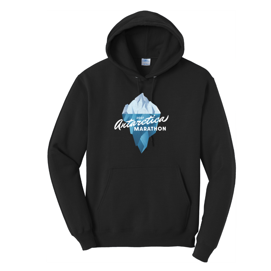 Antarctica Marathon 2027 - Unisex Fleece Pullover Hooded Sweatshirt (PC78H)