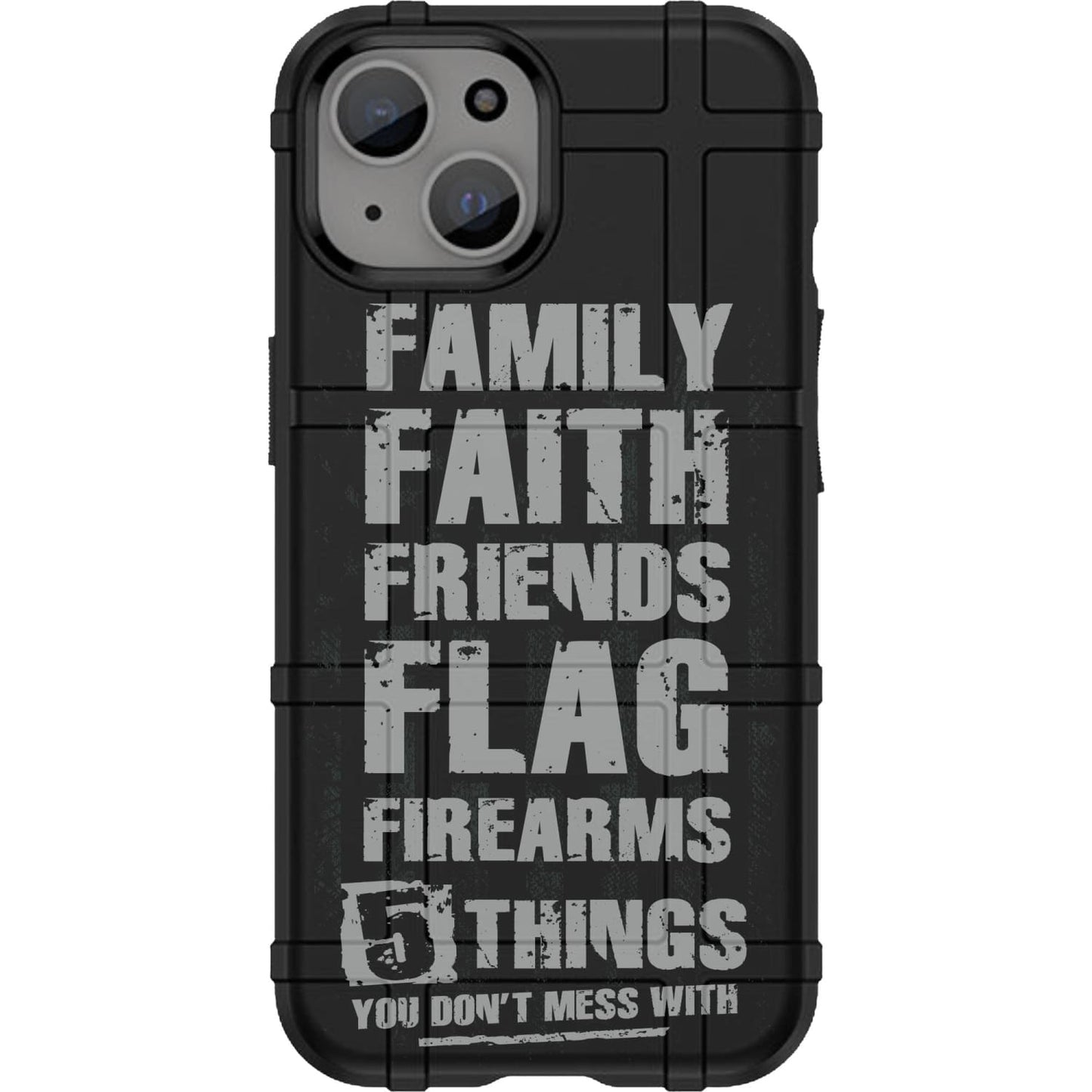 Warrior 12 5 Things - Family Faith Friends Flag Firearms Custom Printed Android & Apple Phone Cases