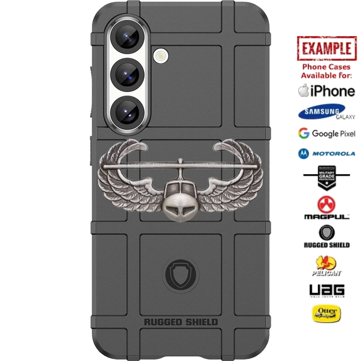 U.S. ARMY AIR ASSAULT BADGE Design Custom Printed Case Design for Apple, Samsung, Google & Motorola Phone Models
