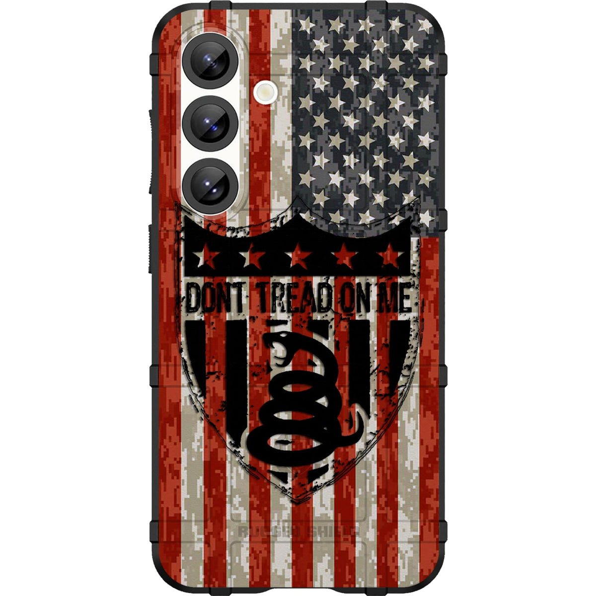 Don't Tread on Me Subdued Shield Custom Printed Case Design for Apple, Samsung, Google & Motorola Phone Models