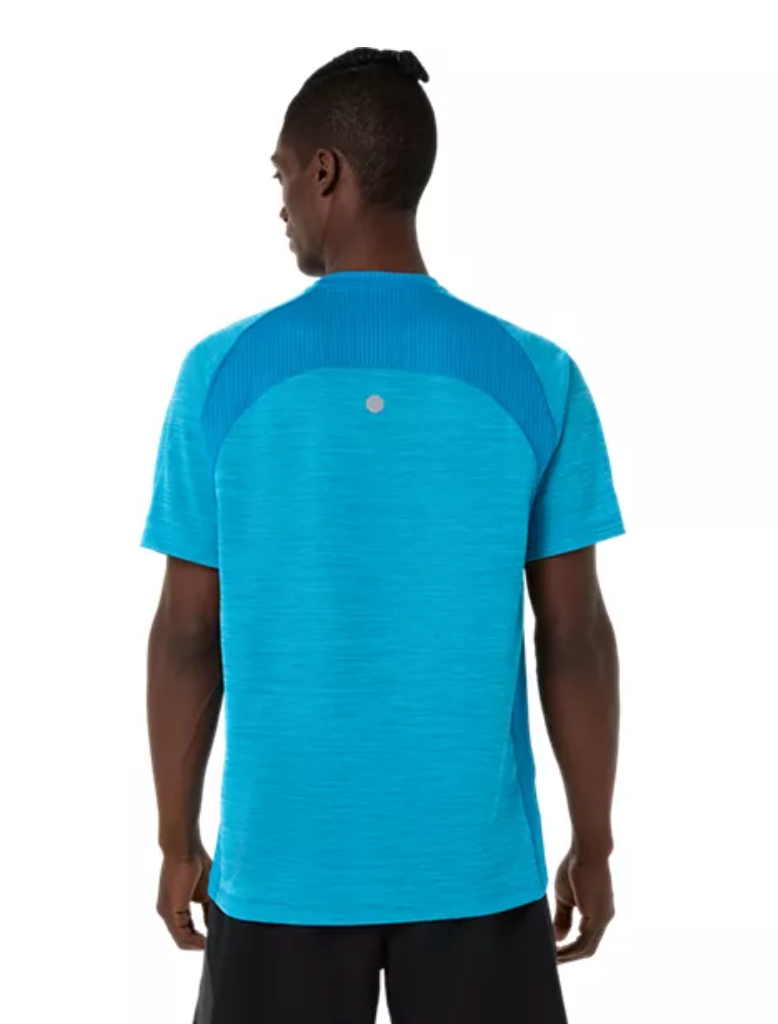 2027 ASICS Los Angeles Marathon-ASICS Men's Road SS Top Aegean Blue (2011D453) (LA27-06))