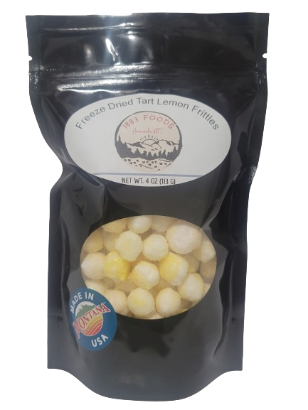 1883 Foods Freeze Dried Frittles - Tart Lemon - 4 OZ 18 Pack