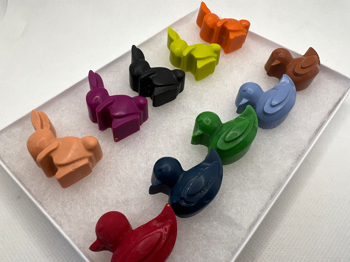 Beeswax Small Ducks & Bunnies Box of 10