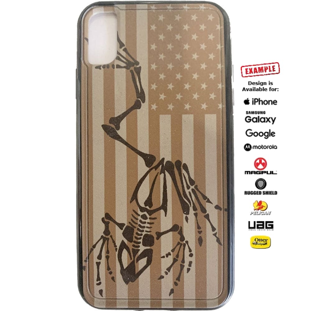 CLEARANCE - Pelican SEALs Bonefrog FDE flag Case for Iphone XS Max -EGO147