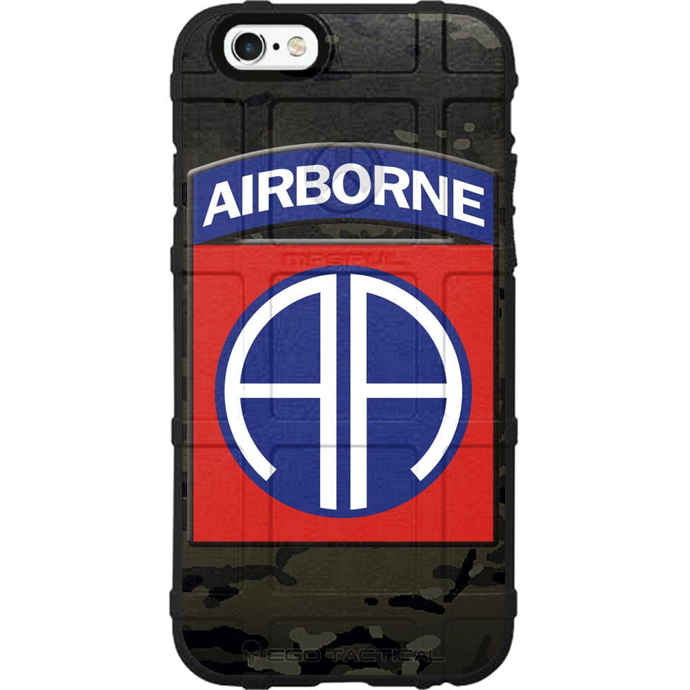 US Army 82nd Airborne Division Patch Red/Blue Custom Printed Case Design for Apple, Samsung, Google & Motorola Phone Models