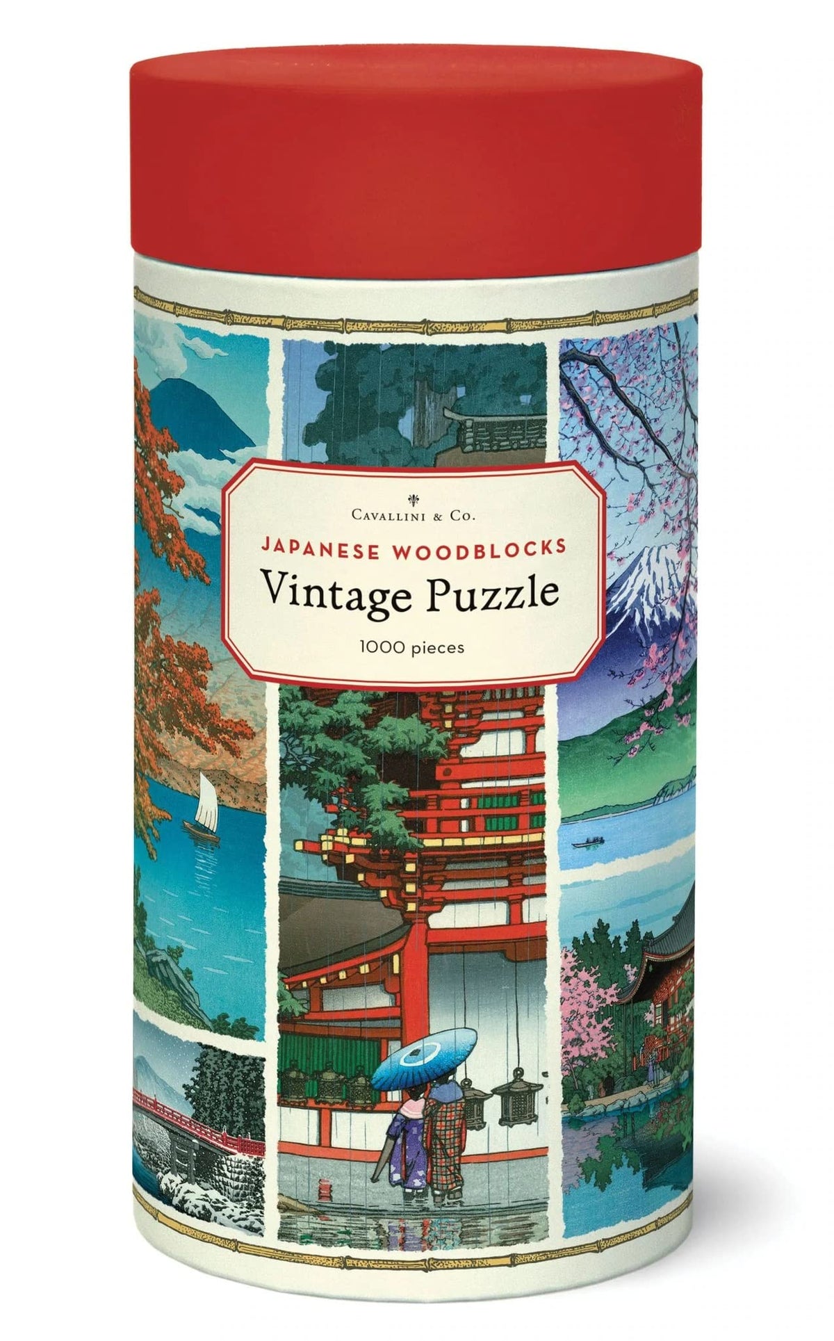 Japanese Woodblocks 1,000 Piece Puzzle- Cavallini