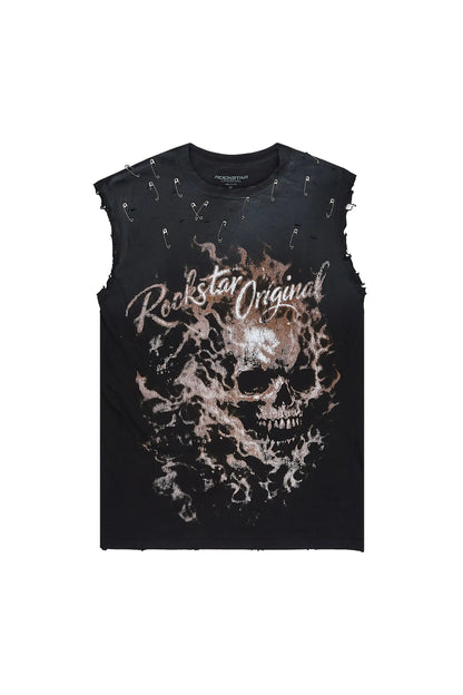 Annise Black Cut Sleeve T-Shirt