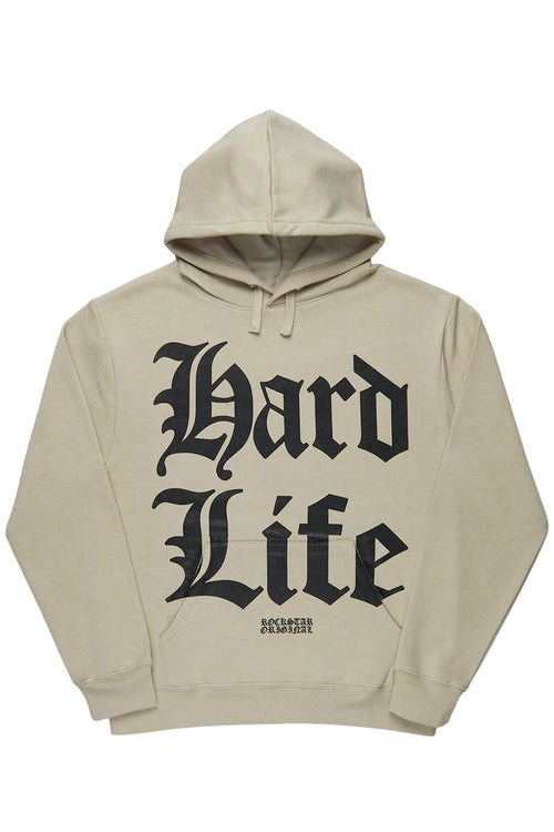 Aicha Beige Oversized Hoodie