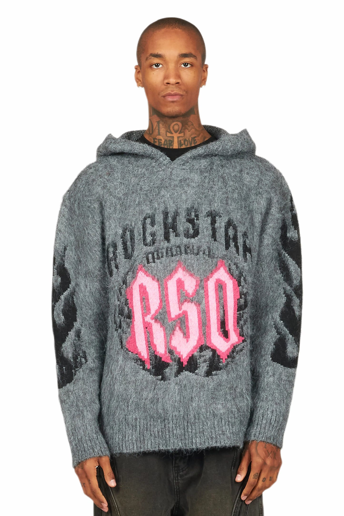 Boaz Heather Grey Graphic Hoodie