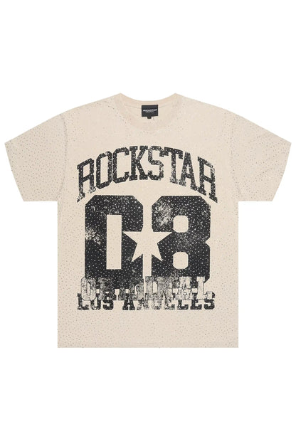 Adrianne Beige Rhinestone T-Shirt