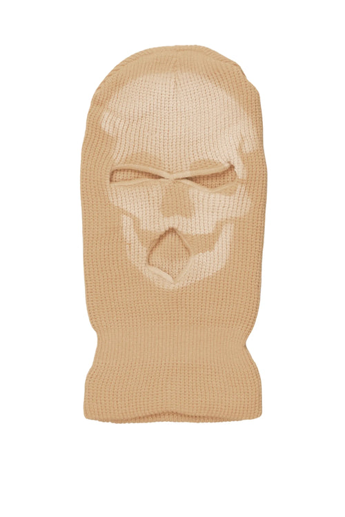 Batu Beige Graphic Ski Mask
