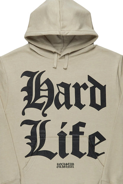 Aicha Beige Oversized Hoodie