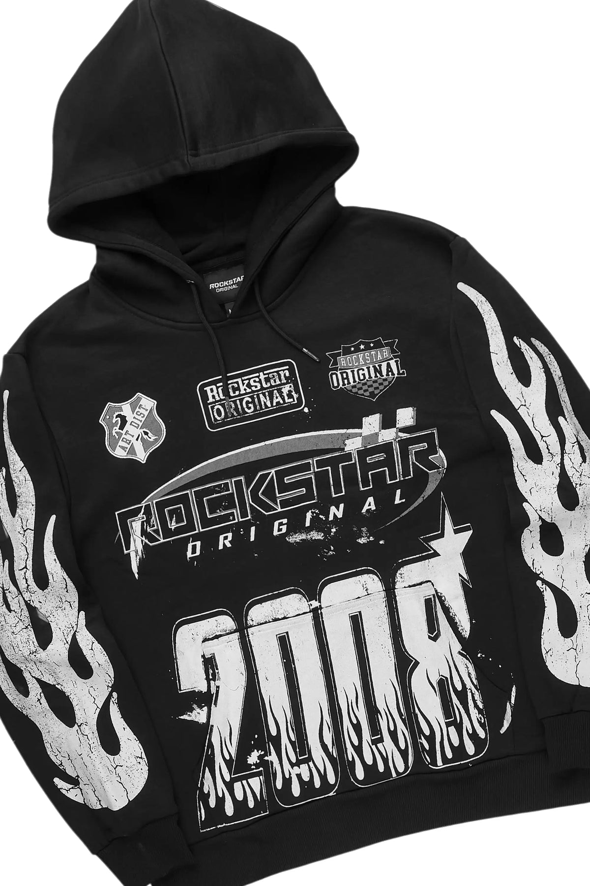 Amos Black Hoodie/Stacked Pant Track Set