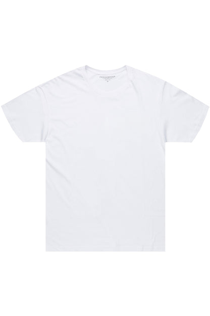 Basic Rockstar White 3 Pack Plain T-Shirts