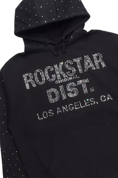 Aryka Black Rhinestone Hoodie