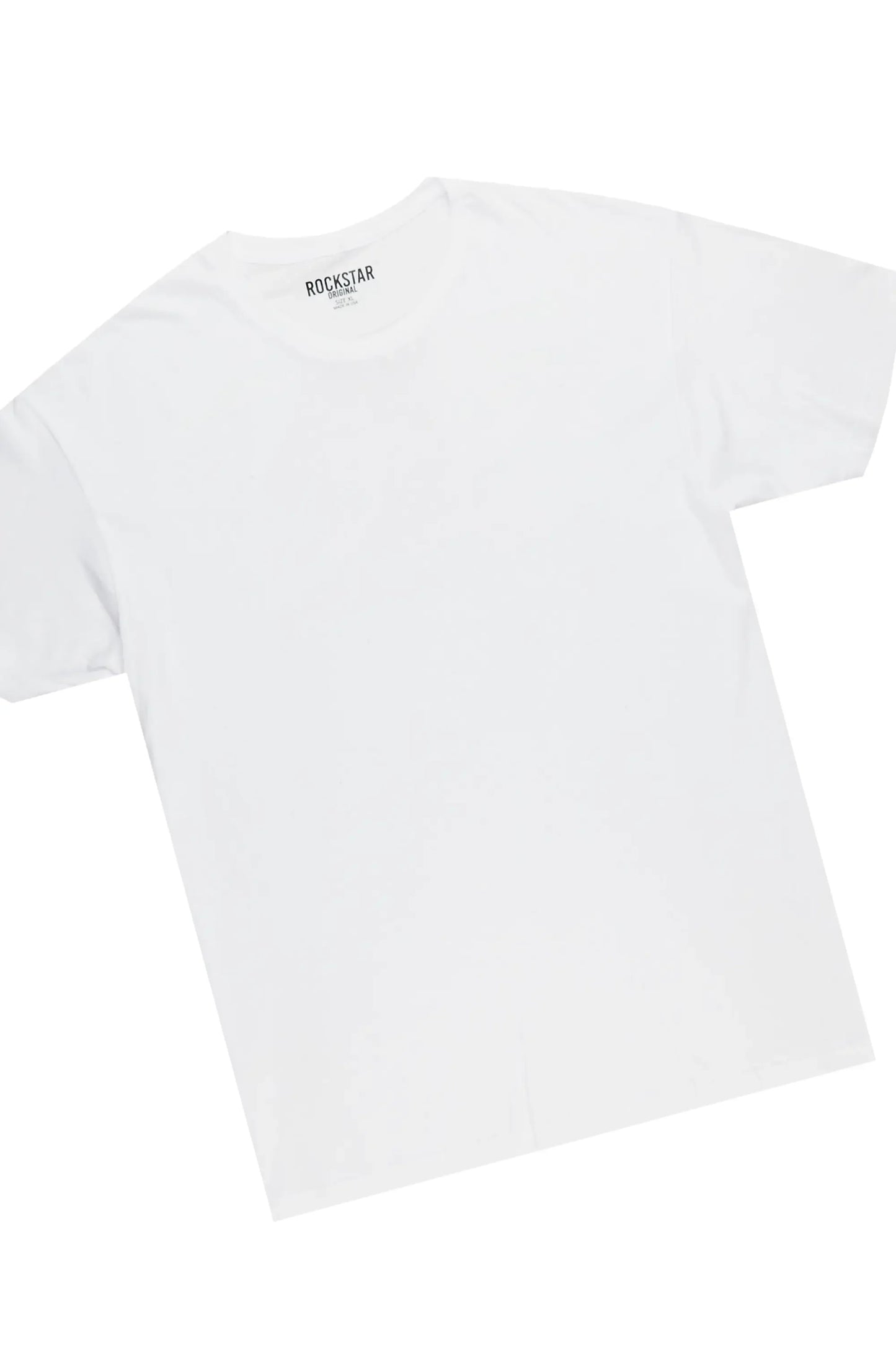 Basic Heather Grey T-Shirt/Stacked Track Pant Set