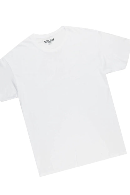 Basic Heather Grey T-Shirt/Stacked Track Pant Set