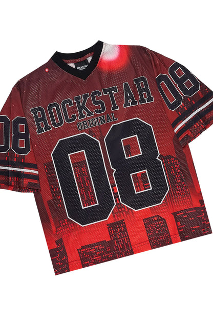 Boys Andres Red Boxy T-Shirt/Short Set