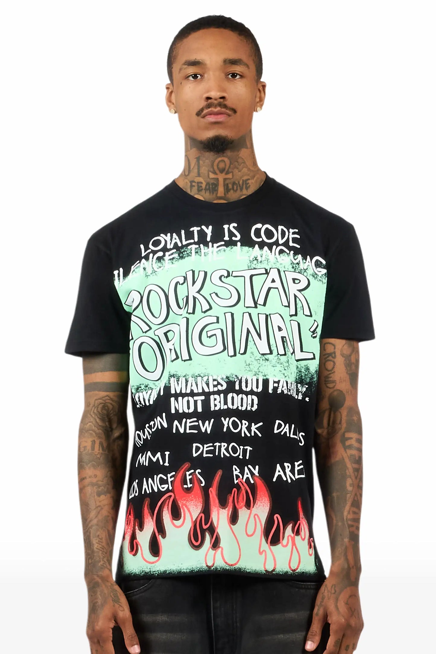 Beno 2.0 Black Oversized Graphic T-Shirt
