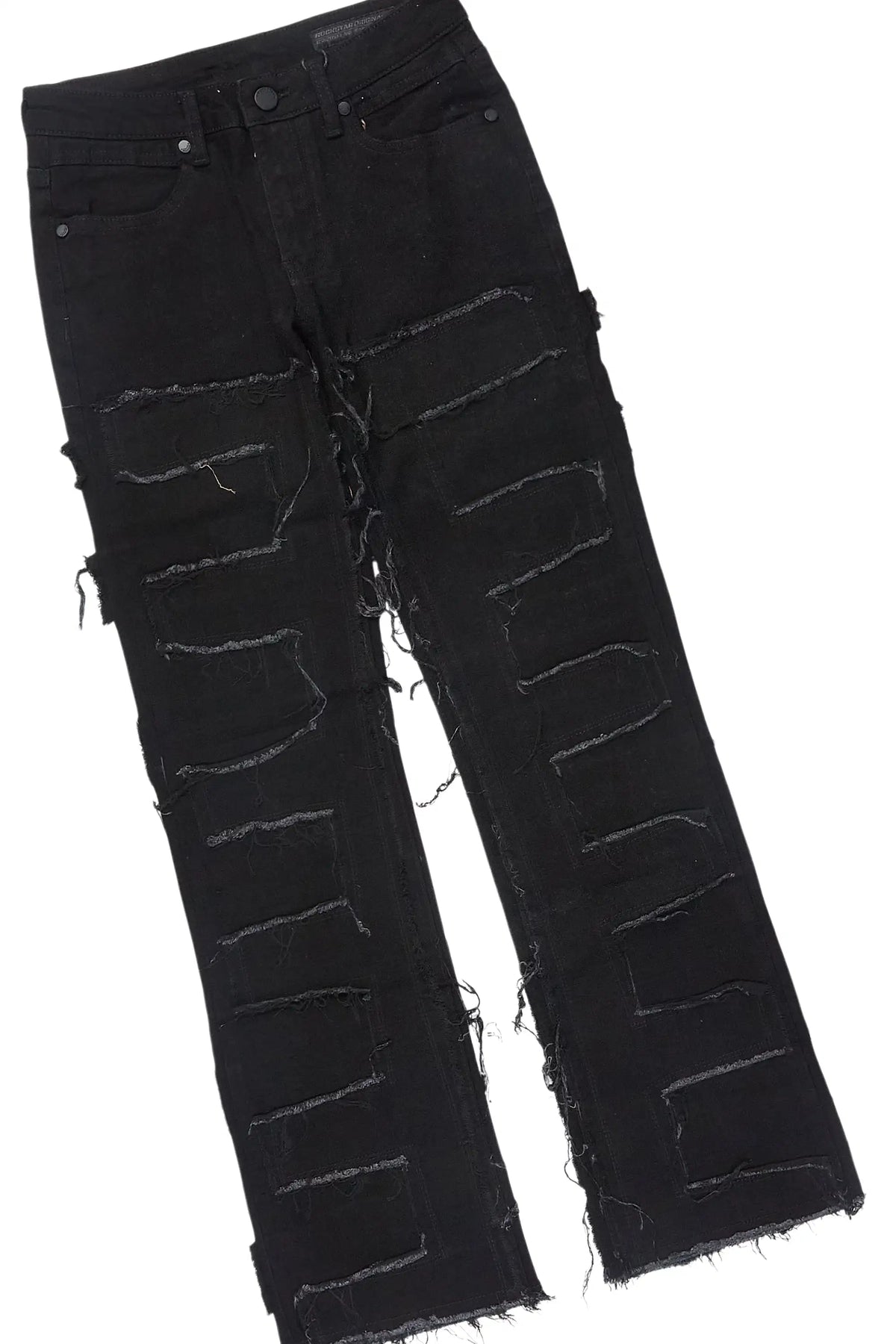Boys All Star Grey Hoodie/Stacked Jean Set