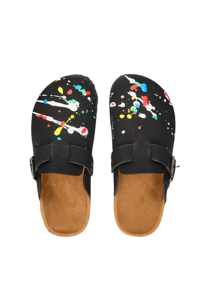 Boys Art Dist Black/Multi Slip On