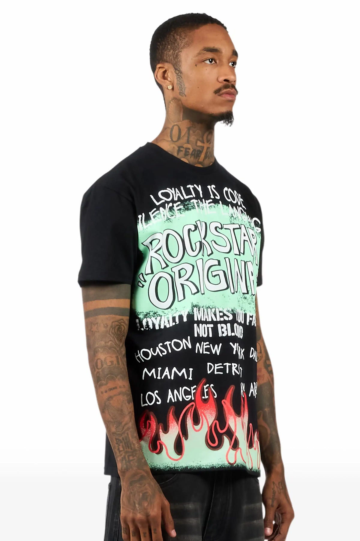 Beno 2.0 Black Oversized Graphic T-Shirt