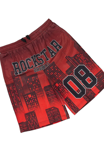 Boys Andres Red Boxy T-Shirt/Short Set