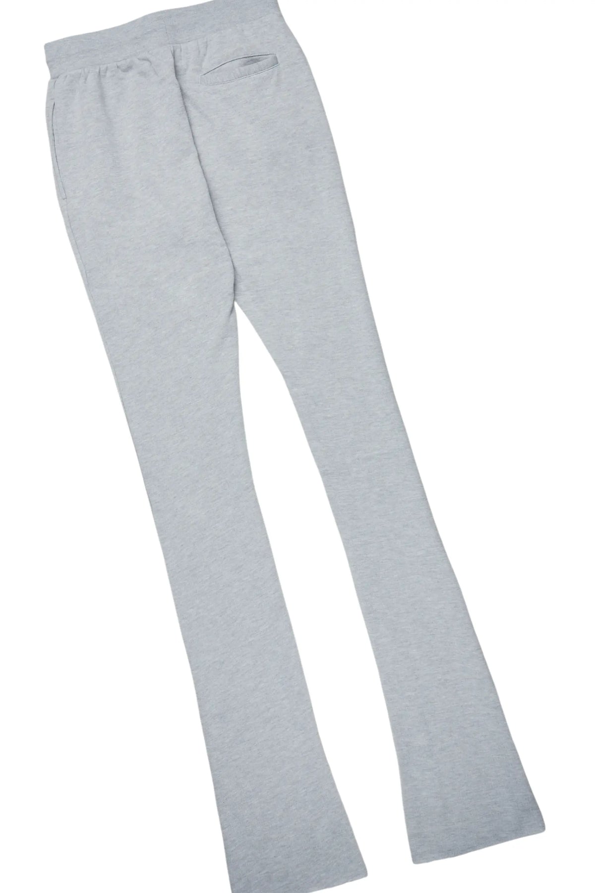 Basic Heather Grey Hoodie/Super Stacked Flare Track Set