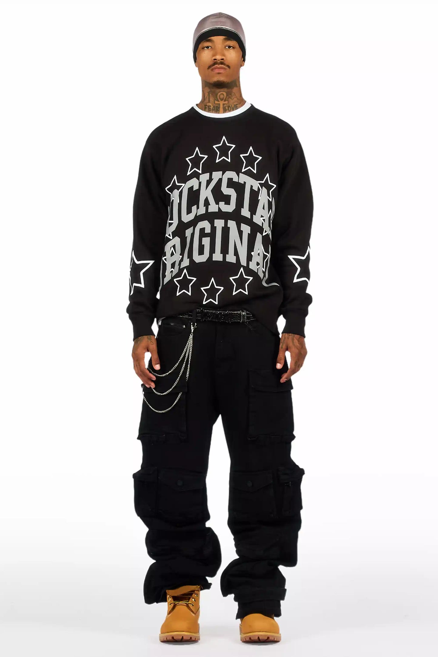 Blaze Rockstar Black Logo Belt