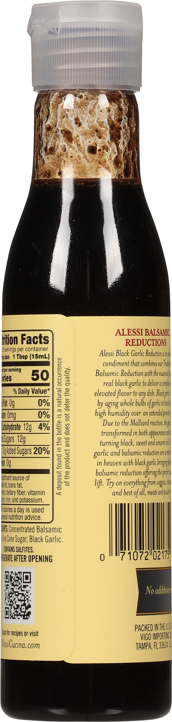 Alessi Premium Black Garlic Balsamic Reduction 8.5 fl oz - 6 Pack