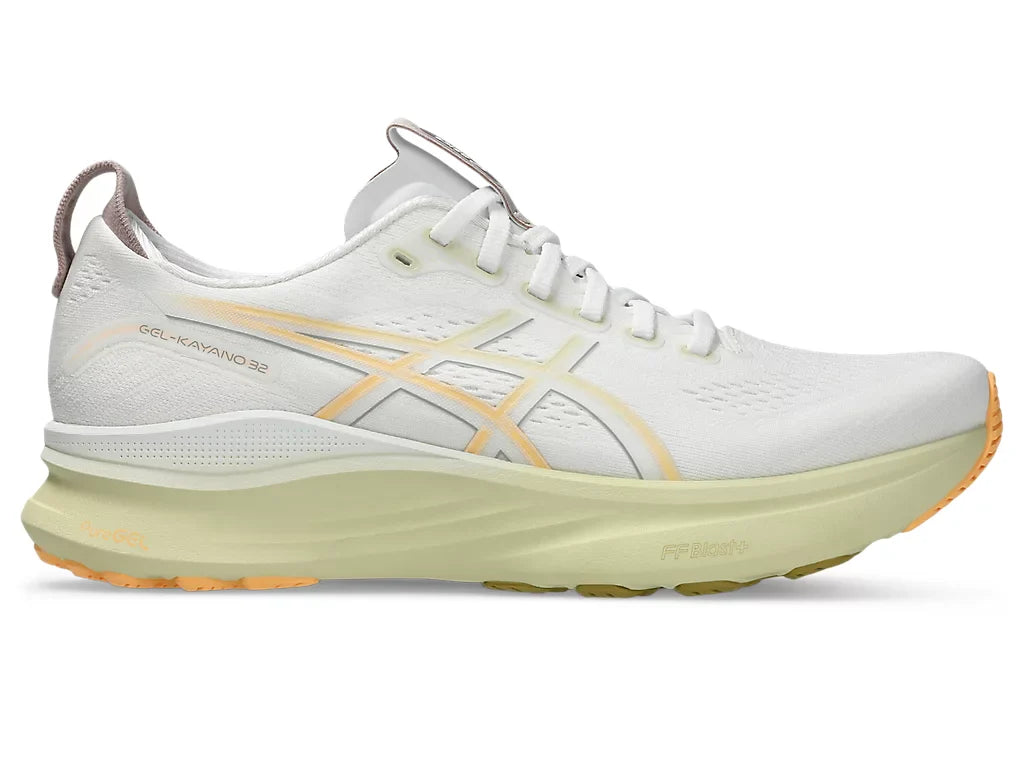 Asics Mens Gel Kayano 32- White/Orange Glow (1011C052-101)