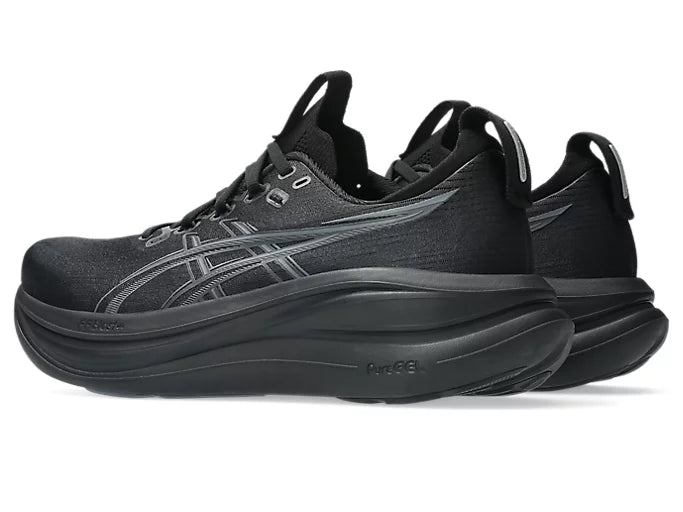 ASICS Men's GEL-NIMBUS 28 Extra wide - BLACK/GRAPHITE GREY