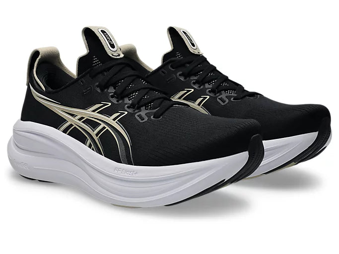 ASICS Men's GEL-NIMBUS 28 Extra wide - BLACK/FEATHER GREY