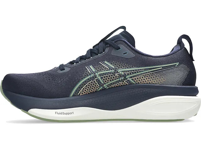 ASICS Men's GEL-KAYANO 33 WIDE - MIDNIGHT/KHAKI GREEN