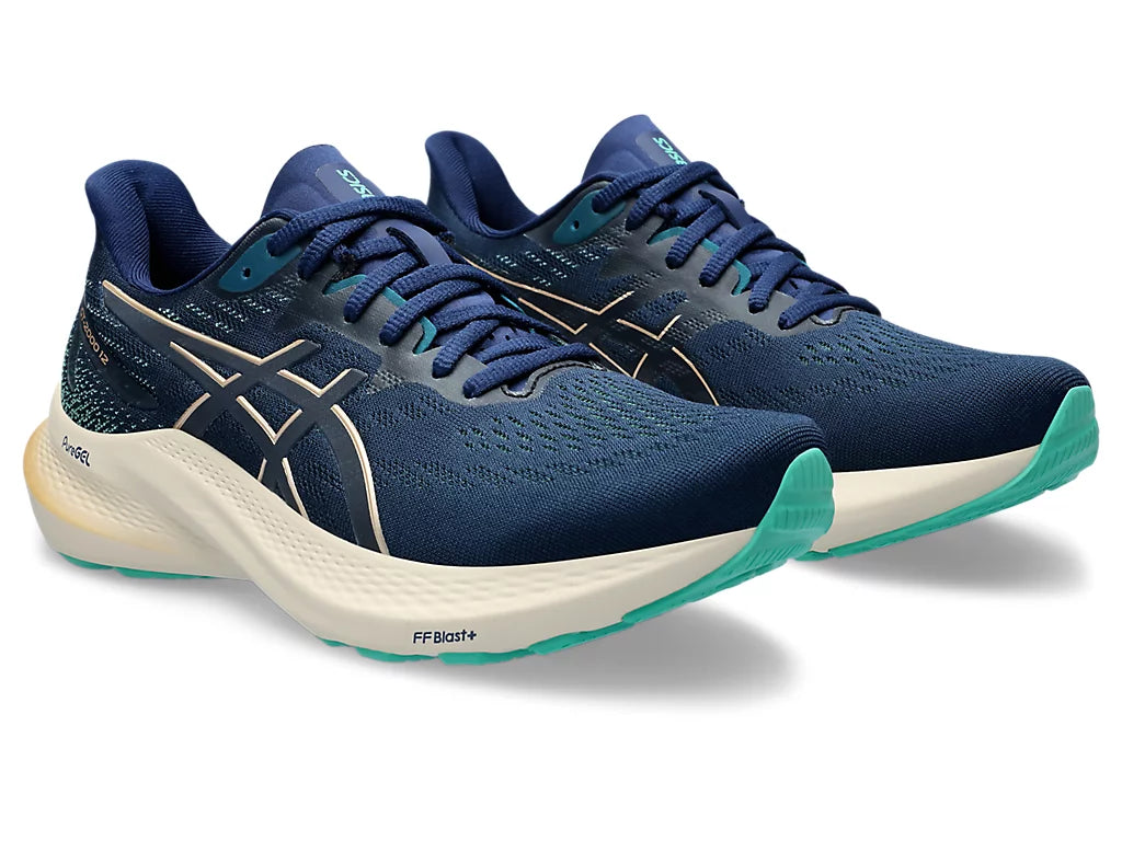 Asics Womens GT-2000 12- Blue Expanse/Champagne (1012B506-401)
