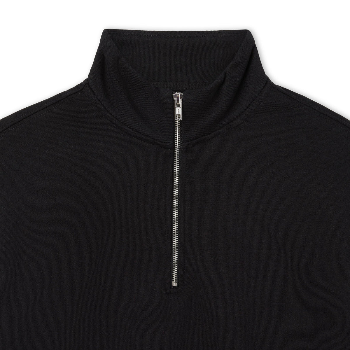 600 GSM 'Black' Quarter Zip Sweatshirt